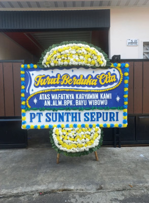 Papan Bunga Duka di Gaga