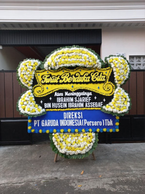 Papan Bunga Duka di Gaga